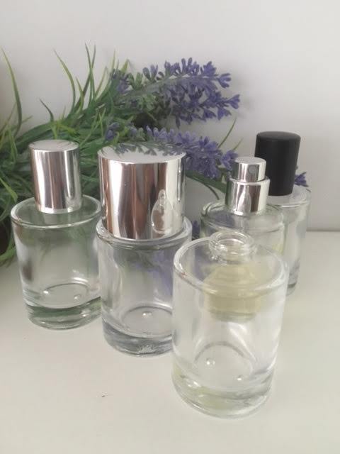 Perfume bottles 30ml glass with snap on 